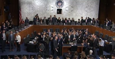 Waiting for Zuckerberg at the House Congressional Hearing